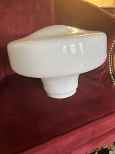 Huge 15” Vintage Antique School House Globe White Milk Glass Light Shade 6” Fit picture