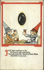 Soda Beverage - Dr. Swett's Root Beer Jack Sprat Nursery Rhyme Postcard c1910 picture