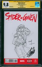 Spider-Gwen #1 ⭐ FRANK MILLER ORIGINAL SKETCH + STAN LEE SIGNED ⭐ CGC 9.8 SS picture