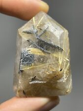 Natural Golden Rutilated Quartz 51.1g Polished TOWER crystal Etheric healing L6 picture