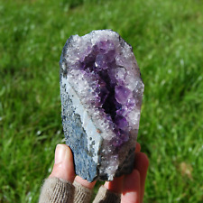 1.1lb Large Raw Amethyst Geode Quartz Crystal Cluster, Self Standing, Uruguay picture