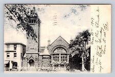 Columbus OH-Ohio, First Congregational Church, Religion, Vintage c1907 Postcard picture