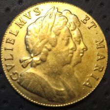 KING WILLIAM III & QUEEN MARY TOKEN-WESTAIR REPRODUCTION-REPLICA COIN HALF PENNY picture