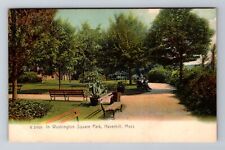 Haverhill MA-Massachusetts, Washington Square, Antique Vintage Souvenir Postcard picture