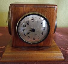 RARE VINTGE MADE IN FRANCE WOODEN SWIVEL (4) WEATHER STATION,CLOCK BAROMETER.ETC picture