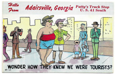 Vintage Postcard Adairsville Georgia Patty's Truck Stop Funny Tourist UNUSED Q27 picture