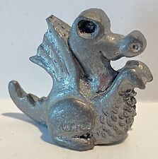 Vintage Miniature Pewter Figure Dragon Mythical Creature picture