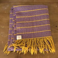 Vintage 30s 40s Sequoyah Indian Weavers Shawl Scarf Wool HandMade Native Blanket picture