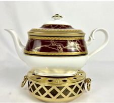 Vtg Villeroy &Boch Tea Set-Teapot w/Warmer, Creamer and Sugar in Empress Pattern picture