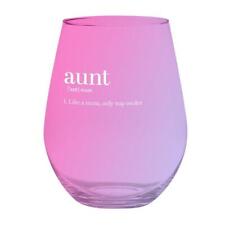 Stylish Jumbo Stemless Wine Glass Aunt Size 4in x 5.7in H / 30 oz Pack of 6 picture