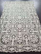 Vintage Point de Venise needle lace Banquet tablecloth 236x148cms picture