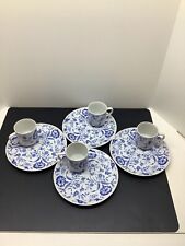 EXTREMELY RARE 8pc Set Taste Seller Sigma Wildflower Blue Luncheon Set Mint picture
