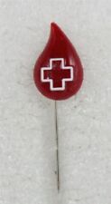 Red Cross: Blood Donor red plastic stick pin  picture