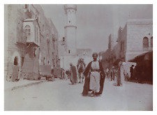 West Bank, Bethlehem, Cave Facing Portrait, Vintage Print, circa 1900 Tira picture