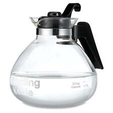 Glass 12 Cup Stove Top Whistling Tea Kettle by Medelco new picture