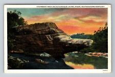 Laurel River KY-Kentucky, Steamboat Rock, Laurel River Souvenir Vintage Postcard picture