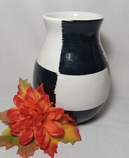 Bitossi Black And White Checkered Vase. Made In Italy picture