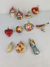 Lot Of 11 Vtg Inge Glas Glass Christmas Ornament Old World Germany Hand Blown picture