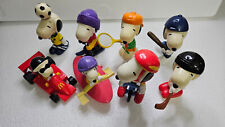 Lot of 8 Mcdonalds Happy Meal toys Peanuts Sporty Snoopy set 2002 World Cup picture