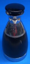 Vintage MANNING & BOWMAN CO. Black & Silver Art Deco Decanter Carafe Thermos picture