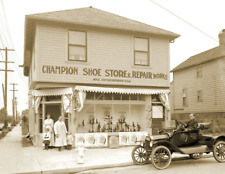 1916 Champion Shoe Store, Portland, Oregon Old Photo 8.5