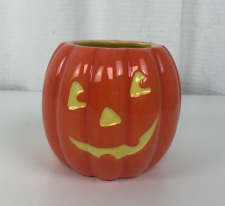 Halloween Decoration Hallmark Jack-o-Lantern Planter Candy Dish 5.5