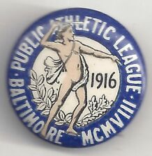 1916 Baltimore Public Athletic League Pin w/ Naked Athlete picture