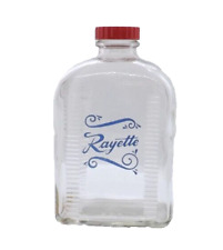 Vintage La Maur Rayette Glass Cosmetic Bottle Hair Product 32 oz Beautician picture