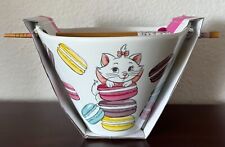 Disney The Aristocats Marie Macarons Noodle Bowl with Chopsticks NIP picture