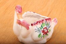 Vintage Pair of Kissing Swans Planter Vase Made In Japan picture
