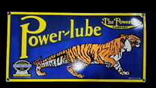 PORCELIAN POWER-LUBE ENAMEL SIGN SIZE 36x18 INCHES picture