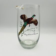 Clear Glass With Gold Rim Ring Necked Pheasant Cocktail Mixing Glass picture