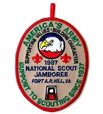 1997 National Scout Jamboree Boy Scout Patch Americas Army Eagle Fort Hill Vtg picture