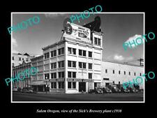 OLD LARGE HISTORIC PHOTO OF SALEM OREGON THE SICKS BEER BREWERY Co c1930 picture