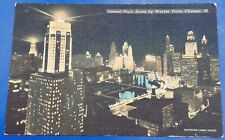 Vintage Postcard General Night Scene Wackier Drive Chicago Illinois Unposted picture