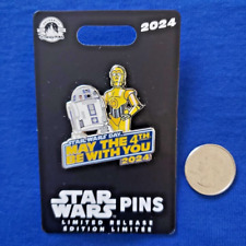 Disney Parks Star Wars R2-D2 & C-3PO May the 4th Be With You Pin 2024 Pin LR picture