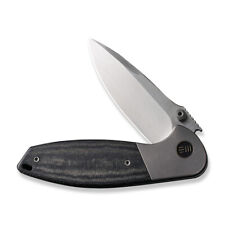 WE KNIFE Nitro Mini 22015-3 Linen Micarta Titanium 20CV Stainless Pocket Knives picture