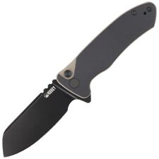 Kubey Knife Creon Black/Tan G10, Blackwashed AUS-10 (KU336F) picture