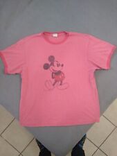 VINTAGE Disney Store 80s MICKEY MOUSE (Red) T-Shirt *Size: XL* 50% POLYESTER👕🪄 picture
