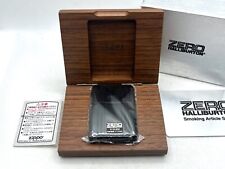 Unused Auth ZIPPO Limited Edition ZERO HALLIBURTON Aluminum Case Lighter Black picture