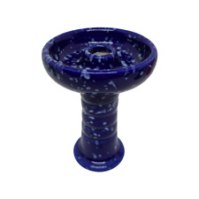 Blue Handmade Ceramic Phunnel Harmony Bowl for Hookah Shisha Funnel Bowl picture