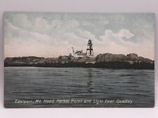 Postcard Eastport Maine Harbor Point Lighthouse East Quoddy Unposted picture