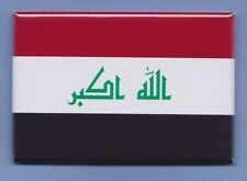 IRAQ *2X3 FRIDGE MAGNET* FLAG BANNER NATIONAL SYMBOL DESIGN COLOR COUNTRY picture