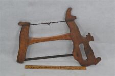 antique 19th c hand carved OOAK bow/buck saw art figure head 17x11 original  picture