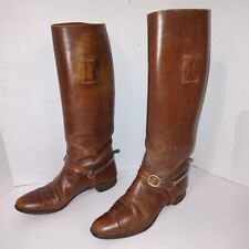 WW1 WW2 Cavalry Officers Riding Boots with Spurs  Militaria Collectible Antique picture