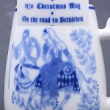 Vintage Limited Edition NORWAY Christmas Mug Christian MARY JOSEPH BETHLEHEM DOV picture