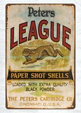 home garden decoration Peters League Shot Shell ammo metal tin sign picture