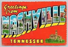 Nashville Tennessee, Large Letter Greetings, Vintage Postcard picture