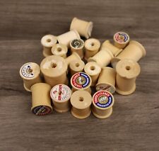 Lot of 23 Vintage assorted empty old sewing thread spools picture