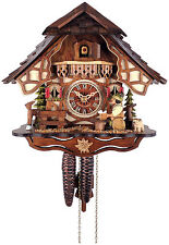 * BEER DRINKER *   Quality hand-carved, traditional German cuckoo clock  26-11  picture